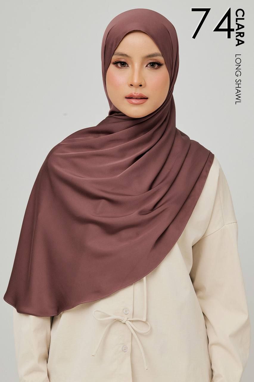 (Preorder) Clara Matte Satin Silk Shawl