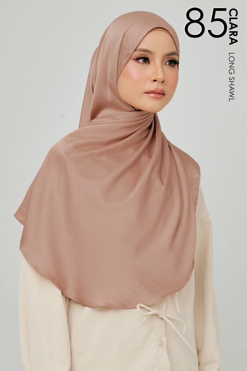 (Preorder) Clara Matte Satin Silk Shawl