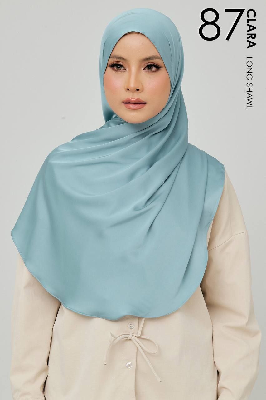 (Preorder) Clara Matte Satin Silk Shawl