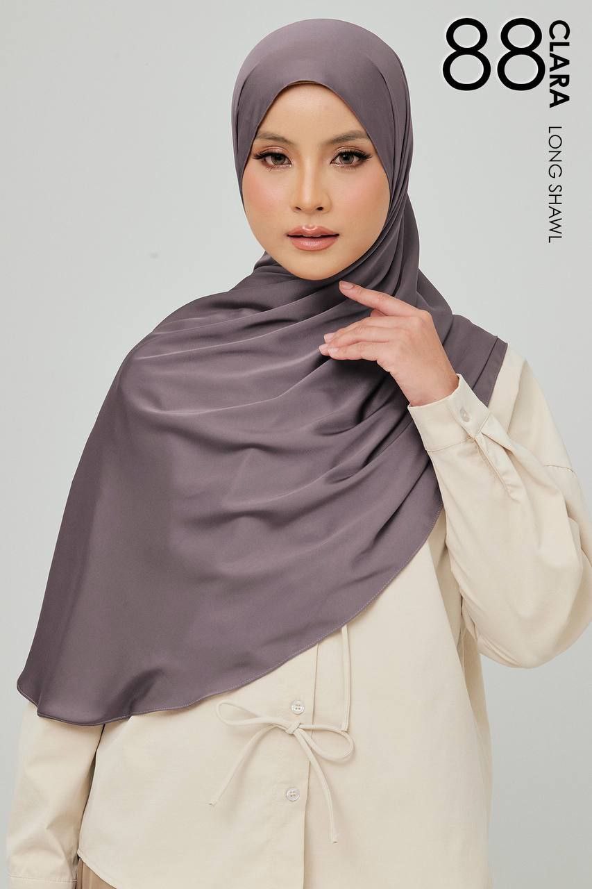 (Preorder) Clara Matte Satin Silk Shawl