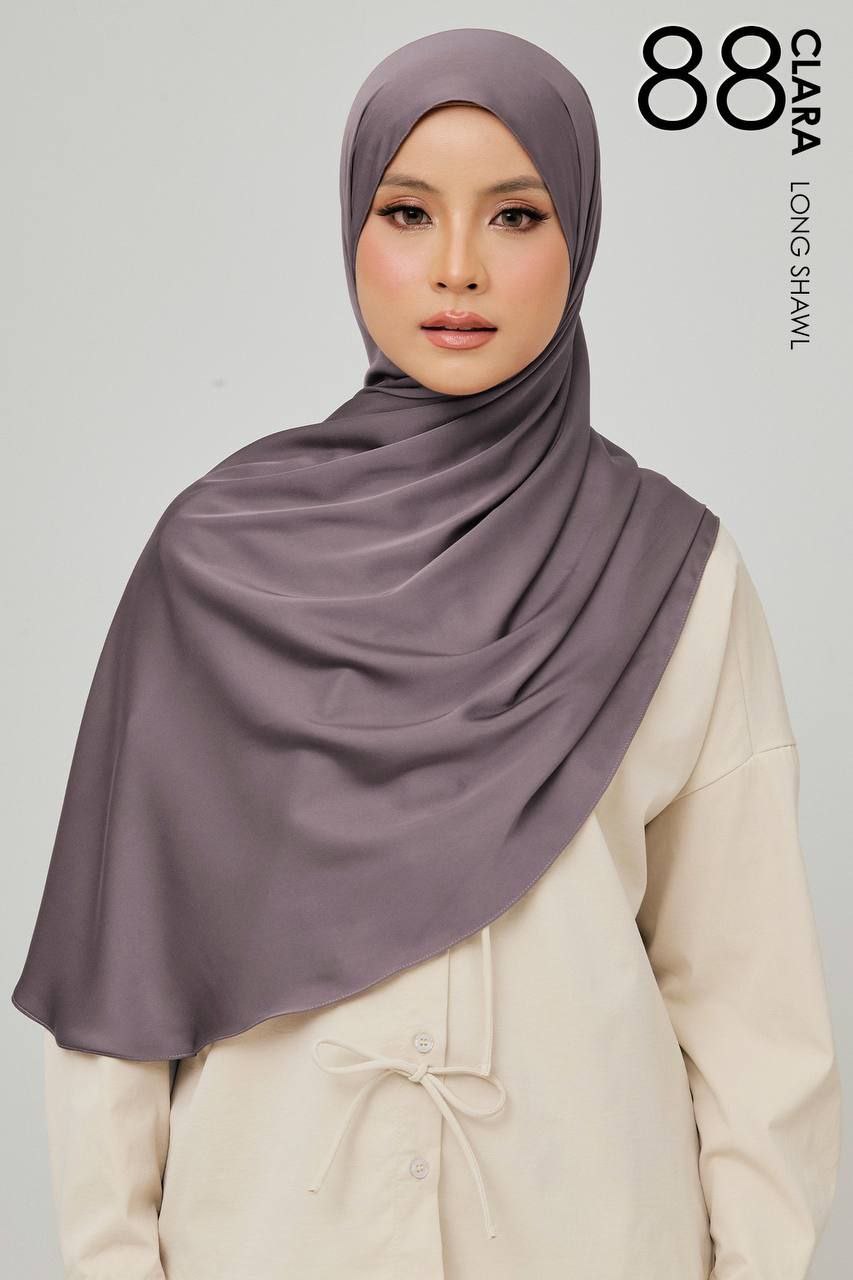 (Preorder) Clara Matte Satin Silk Shawl