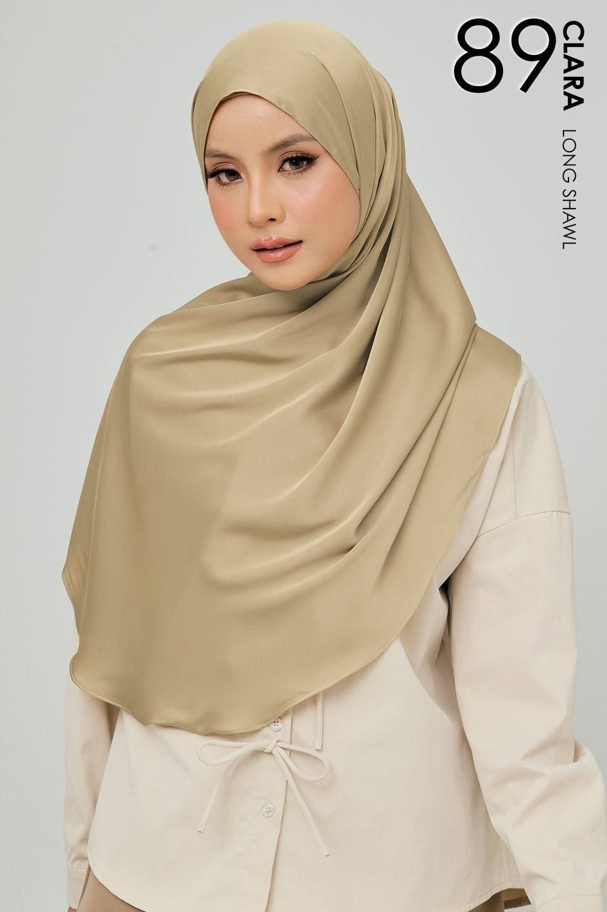 (Preorder) Clara Matte Satin Silk Shawl
