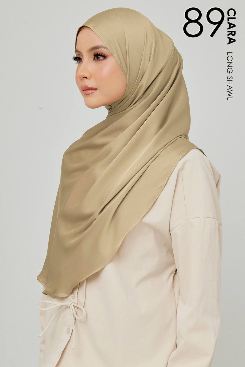 (Preorder) Clara Matte Satin Silk Shawl