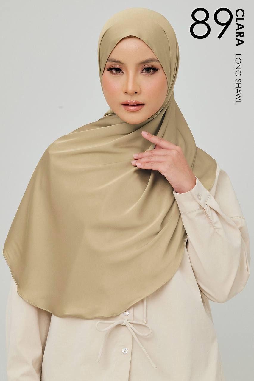 (Preorder) Clara Matte Satin Silk Shawl