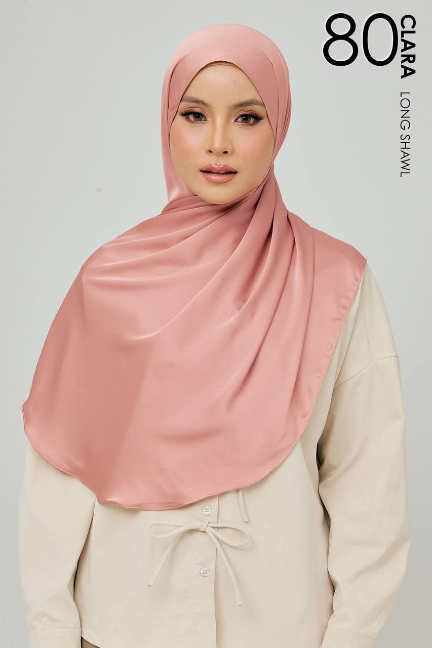 (Preorder) Clara Matte Satin Silk Shawl