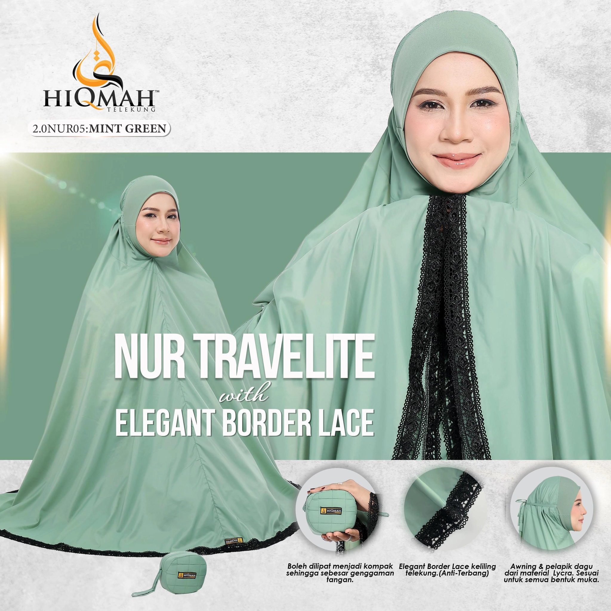 Telekung Nur Travelite 2.0 (Preorder)