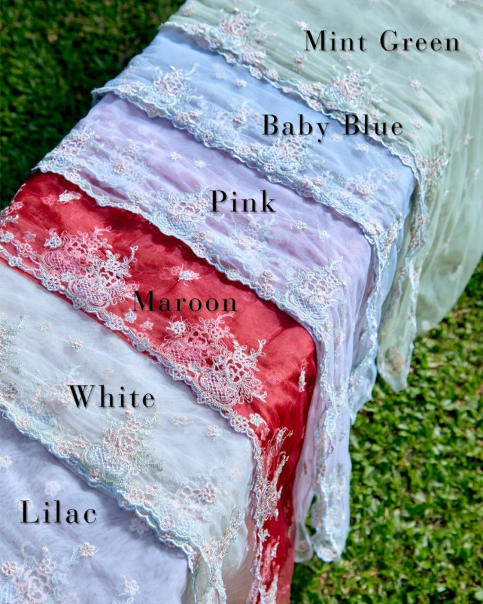 Selendang Sulam Magika Raya (Preorder)