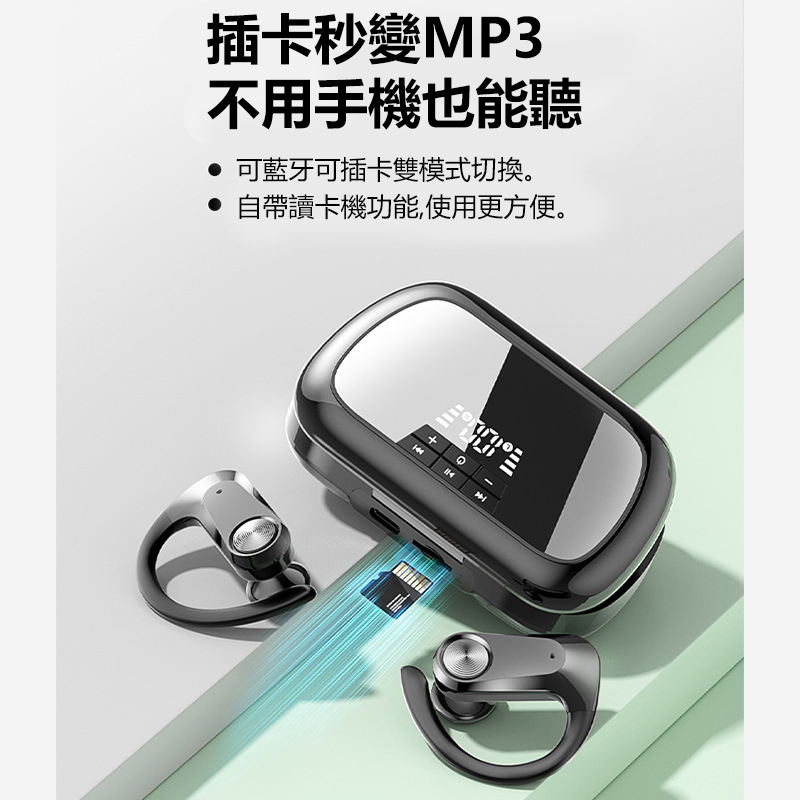 【沫緹甄選】多功能免驅動讀卡機HIFI音效運動MP3藍牙一體雙主機耳機