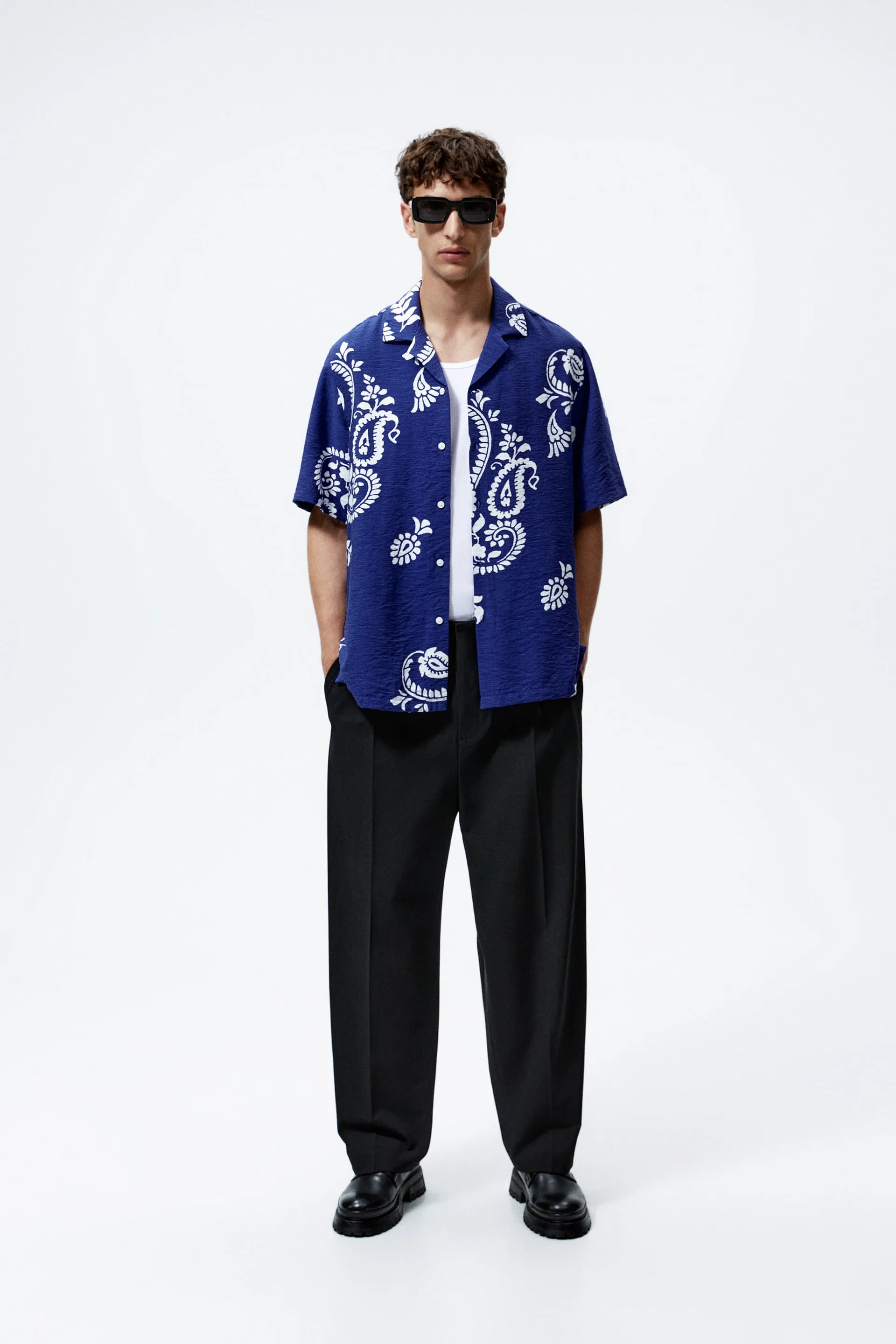 Paisley printed shirt