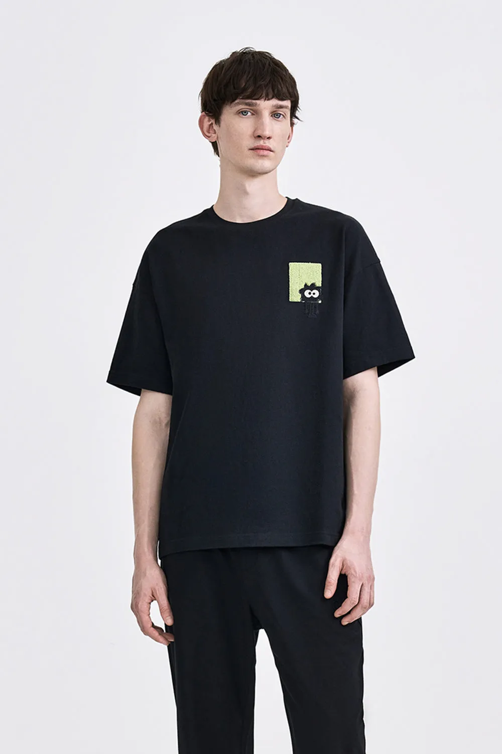 Men's patterned loose T-shirt