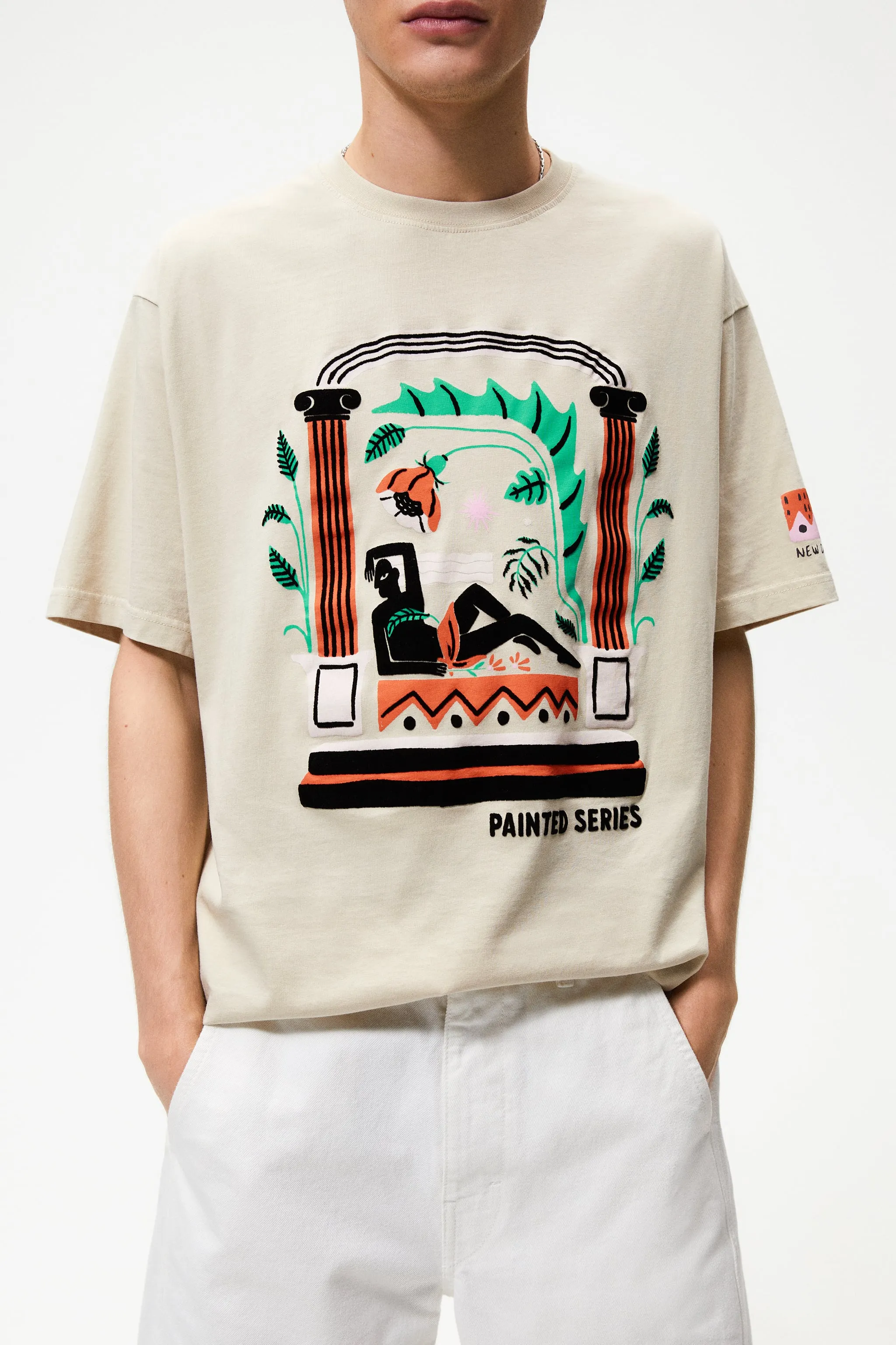 Velvet Touch Print T-Shirt