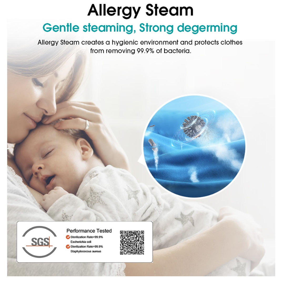 HISENSE 10.5KG Front Load Pure Jet Inverter Washing Machine WFQY1114VJMT | Durable Inverter | Allergy Steam | Drum Clean | Pause & Add | Washing Machine with 2 Years Warranty