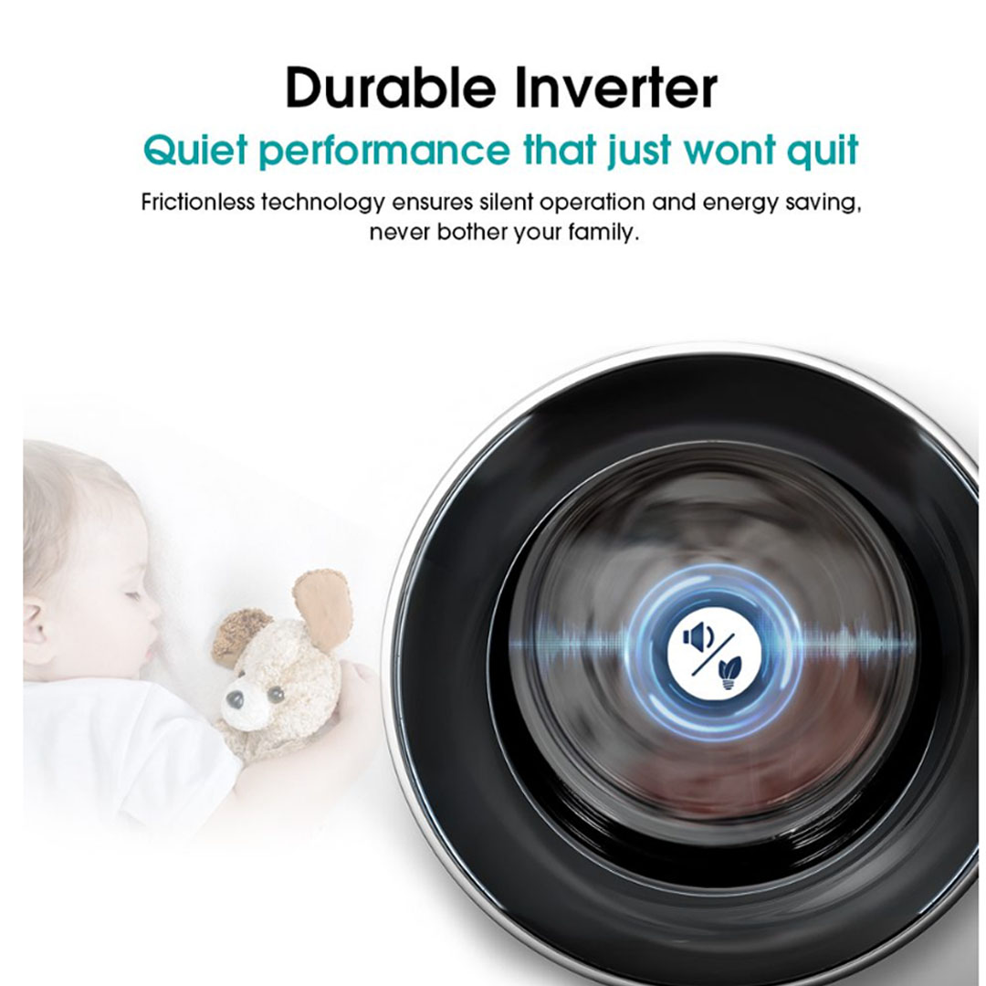 HISENSE 7KG Front Load Inverter Washing Machine WF1P7071BW | Durable Inverter | Allergy Steam | 5-Star Energy Consumption | Drum Clean | Washing Machine with 2 Years Warranty