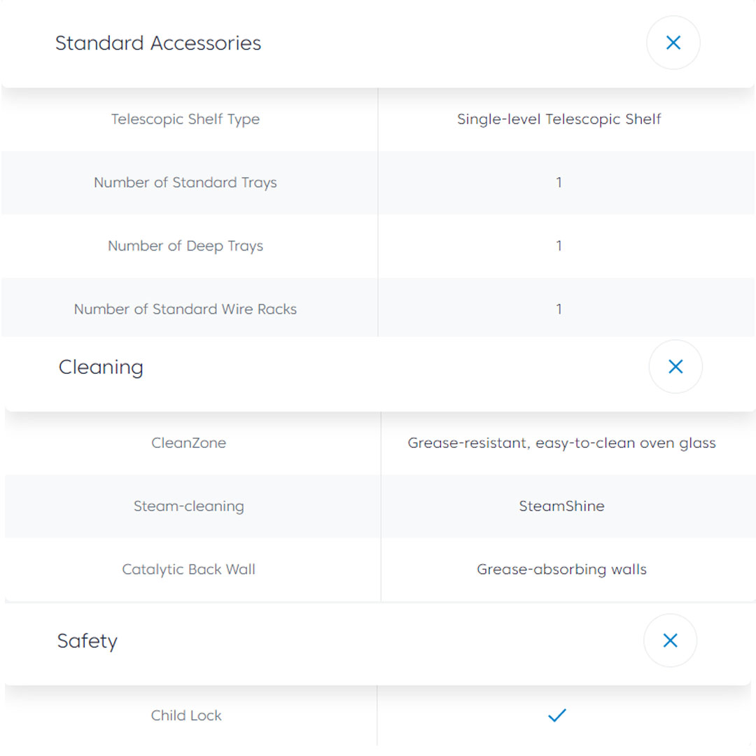 Beko 71L Built-In Oven BIM25400XMS | 13 Programs Selection | Easy-to-Clean Oven Glass | Catalytic Walls | Halogen Illumination | SoftDoor | Steam-Cleaning | Telescopic Shelves | Oven with 2 Years General Warranty & 12 Years Motor Warranty