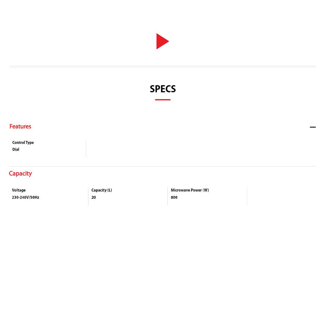 TOSHIBA 20L Microwave Oven ER-SM20(W)MY | Defrost by Weight Guide | Kitchen Timer | Microwave Oven with 1 Year Warranty