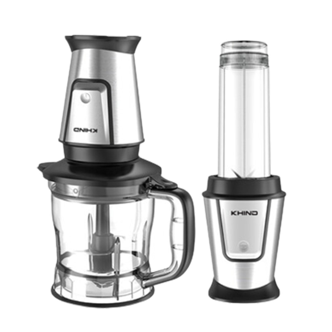 KHIND 1.2L Multi Blender Chopper BLC129 | FREE Citrus Juicer + Grinder | BPA Free | Rust Free SUS304 Stainless Steel Double Blades | Multi Blender Chopper with 1 Year Warranty