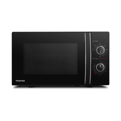TOSHIBA 20L Microwave Oven MW-MG20P(BK) | Grill & Microwave Combination | 5 Power Levels | Even Defrosting | 35-Minute Timer | Microwave Oven with 1 Year Warranty