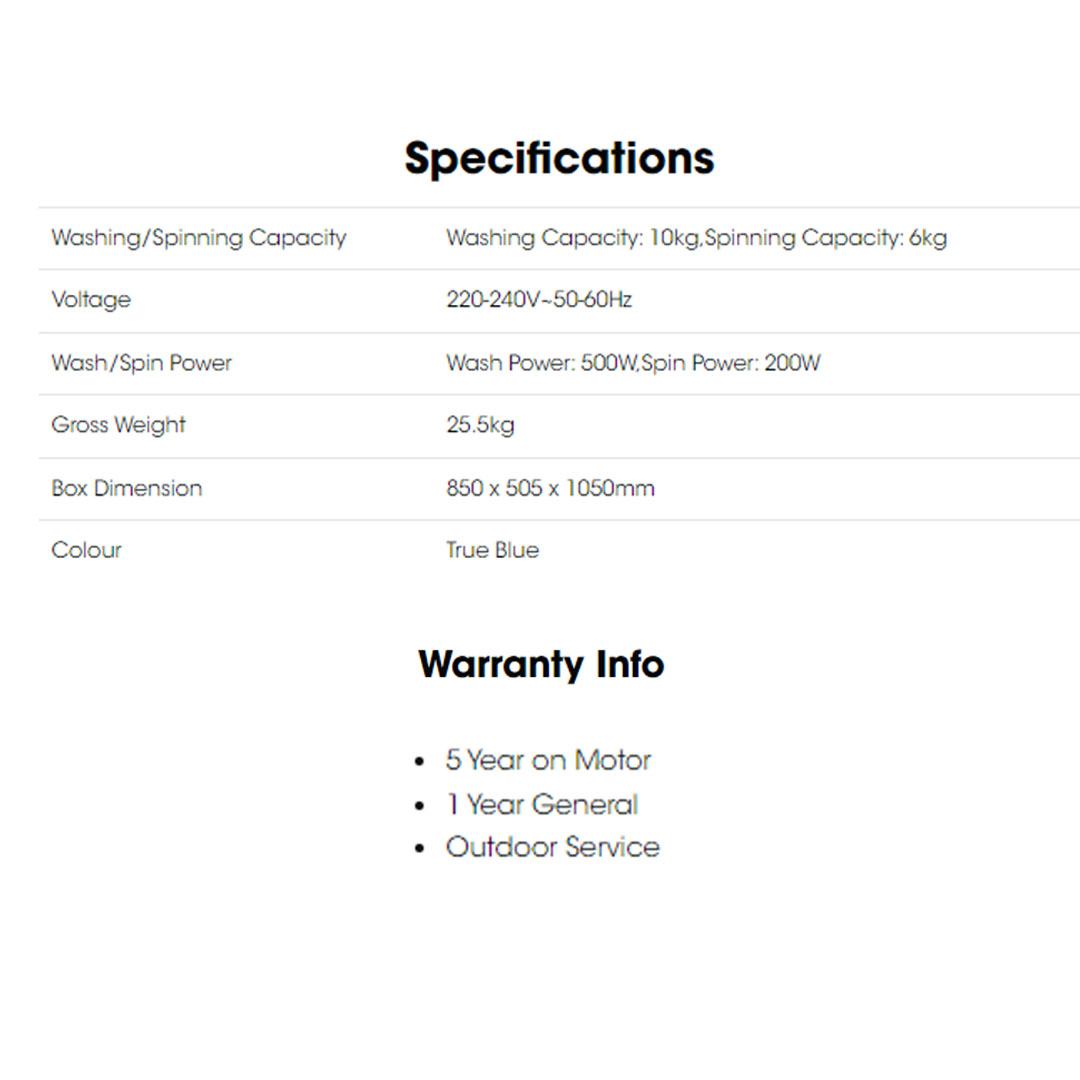 KHIND 7KG Top Load Semi Auto Washing Machine White WM717 | Big Pulsator for Powerful and Cleaner Wash | Air Turbo for Faster Drying of Clothes | Single Water Inlet Selector Port | Washing Machine with 1 Year General Warranty & 5 Years Motor Warranty