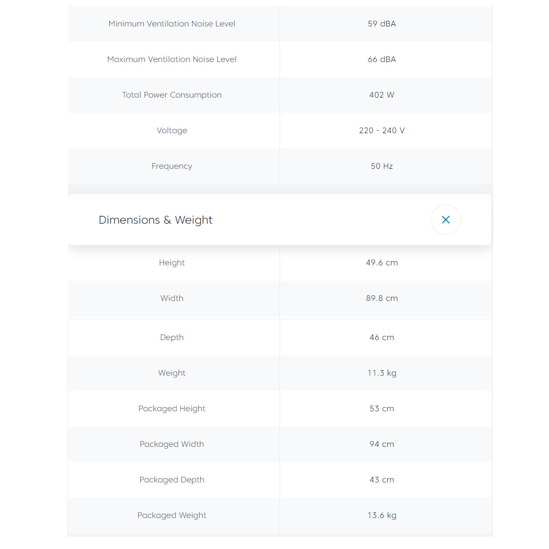 Beko 950m³/h Wall-mounted Designer Hood HCG92940B | 3 Levels of Power Selection | Touch control | Metal Casette Filter | Auto Shut-off | Dishwasher-safe Filters | Hood with 2 Years General Warranty & 12 Years Motor Warranty