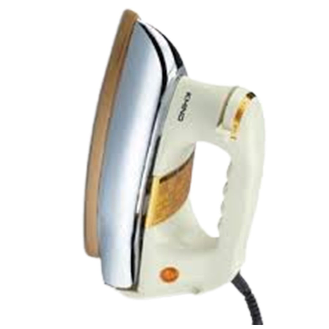 KHIND 1200W Electric Dry Iron EI303 | Ceramic Coated Sole Plate | Automatic Thermostat Cut-Off | Pilot Indicator Light | Deluxe Silver Metal Cover | Iron with 1 Year Warranty