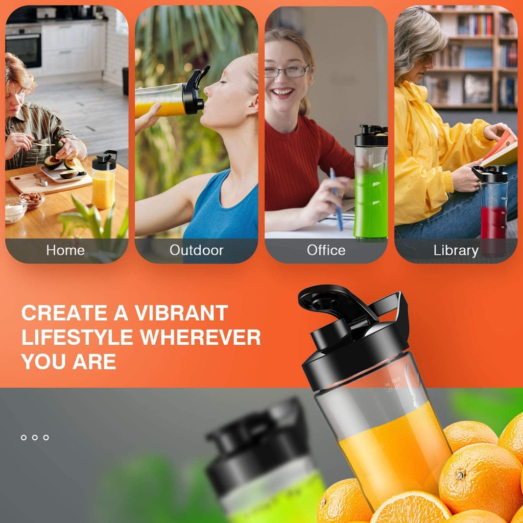 Russell Taylors 0.6L Compact Personal Blender B1 | 250W Power | BPA Free Containers | Nutrient Extraction | Blender with 2 Year Warranty