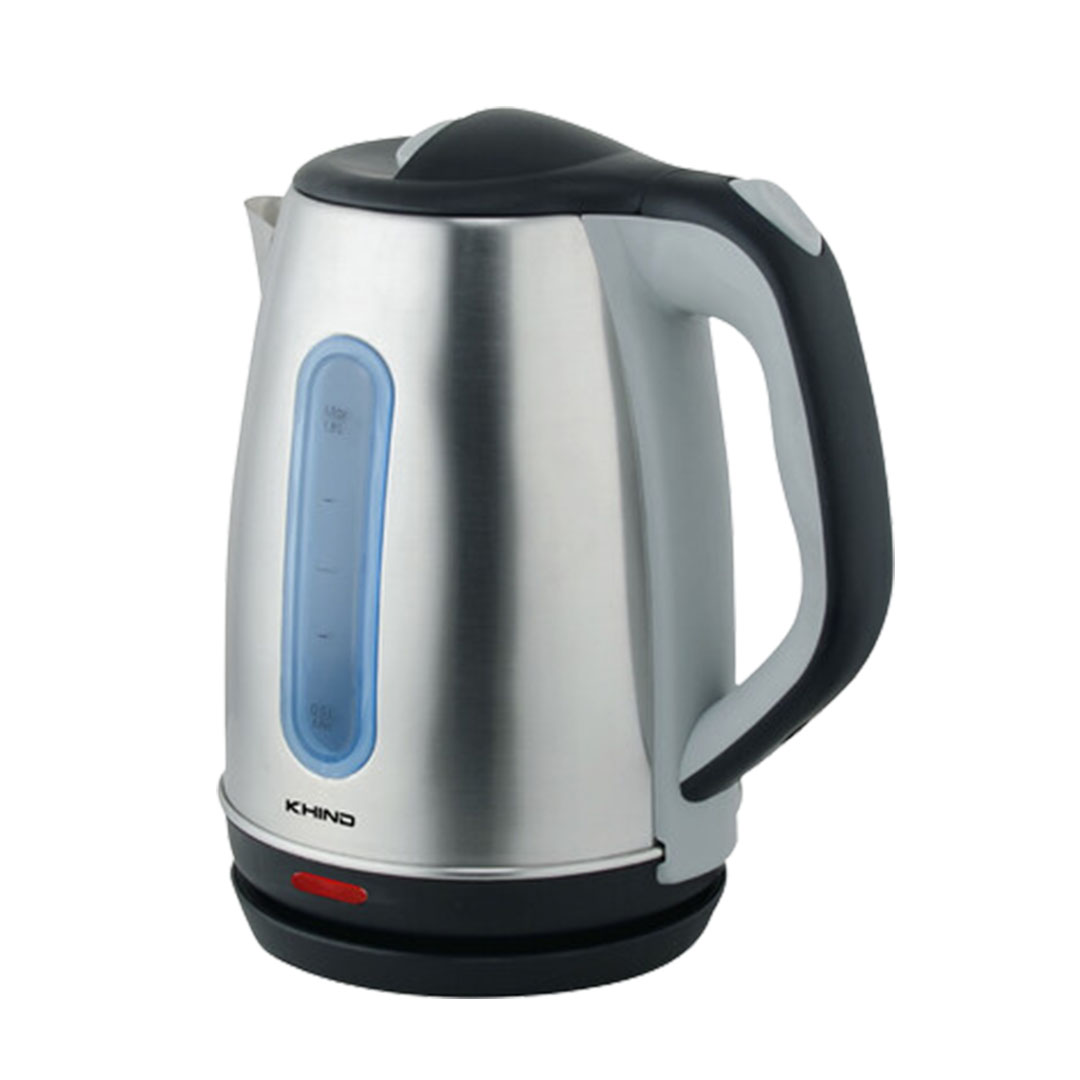 KHIND 1.8L Electric Jug Kettle EK18SS | Rust Free SUS304 Stainless Steel Body | Auto Switch-Off for Boil Dry Protection | Concealed Heating Element | Kettle with 1 Year Warranty
