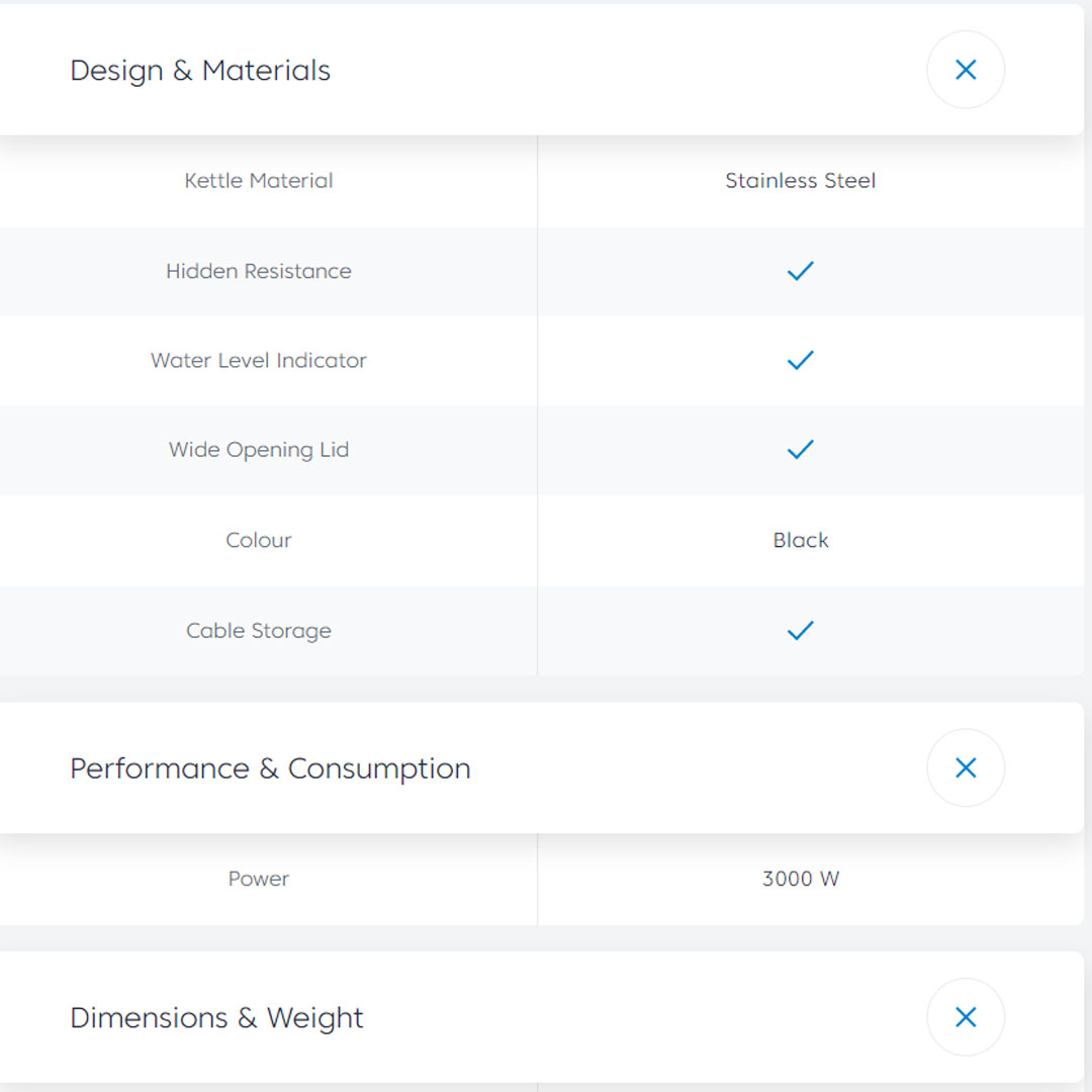 Beko 1.7L Kettle WKM7307B | Dry-boil Protection | Stainless Steel Kettle | 360° Rotary Base | Motor Power : 3000W | Kettle with 2 Years Warranty
