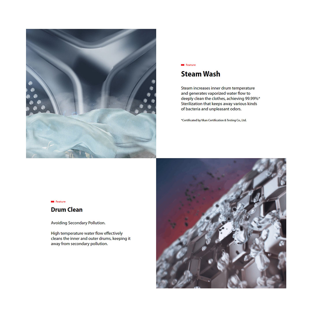 TOSHIBA 10.5KG Front Load Inverter Washing Machine TW-BL115A2M(WK) | The Greatwaves | Ultra Fine Bubble | Steam Wash | Drum Clean | IOT TSmartLife App Control | Washing Machine with 2 Year General Warranty & 2 Year Panel Warranty & 10 Year Motor Warranty