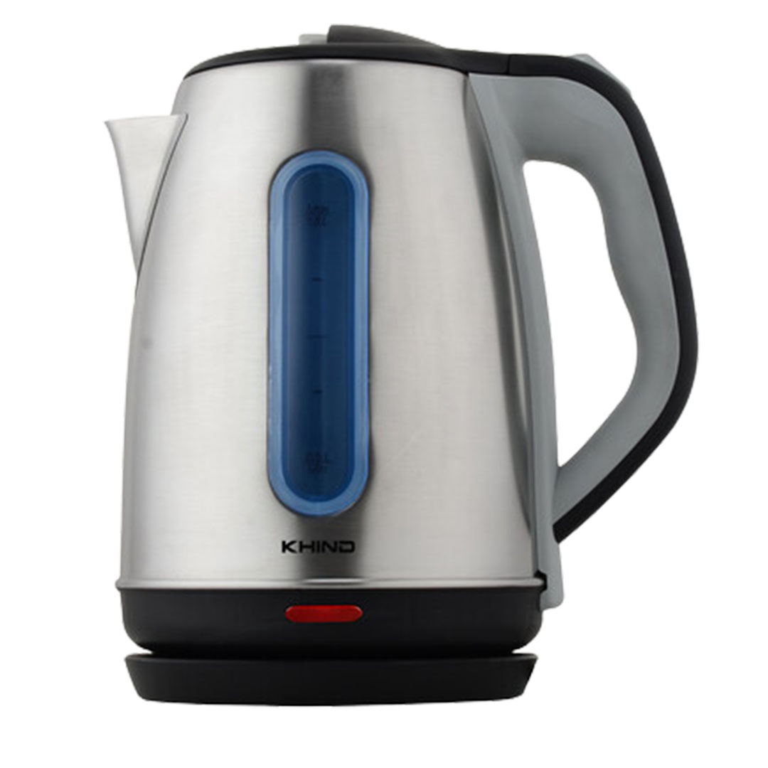 KHIND 1.8L Electric Jug Kettle EK18SS | Rust Free SUS304 Stainless Steel Body | Auto Switch-Off for Boil Dry Protection | Concealed Heating Element | Kettle with 1 Year Warranty