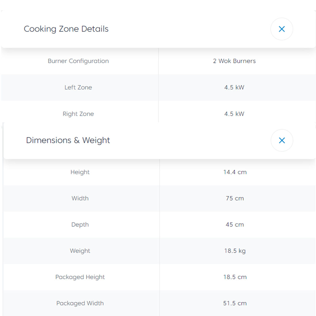 Beko 2 Burners Built-In Hob HISW72225SOB | Automatic Gas Cut-Off | Cast-iron Pan Support | LPG Gas Type | Integrated Ignition | Built-In Hob with 2 Years Warranty