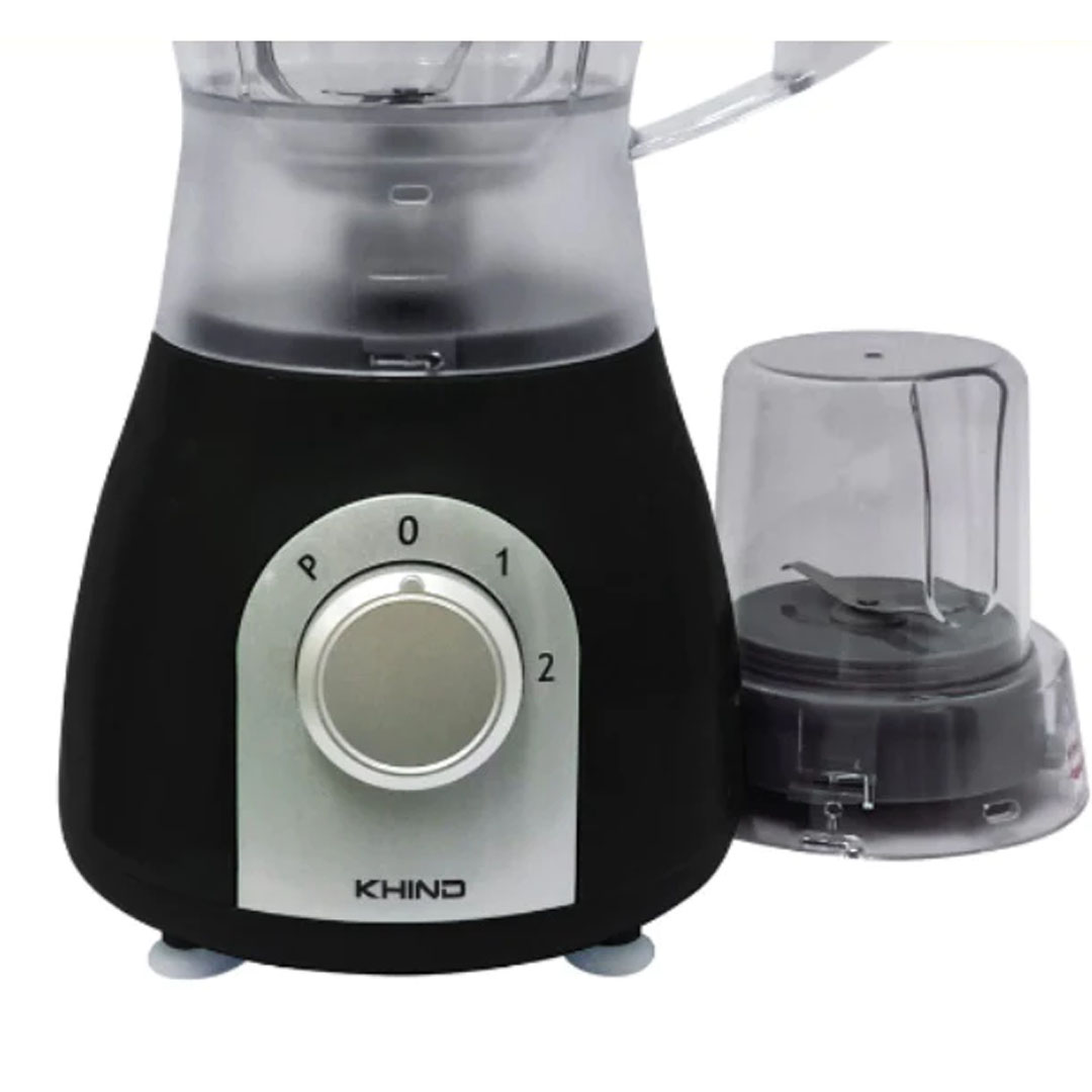 KHIND 1L Blender BL1016 | With Safety Device for Safe Blending Protection | Stainless Steel Cutting Blade | With Multipurpose Grinder | 2 Selection Speeds with Pulse Function | Blender with 2 Years Warranty