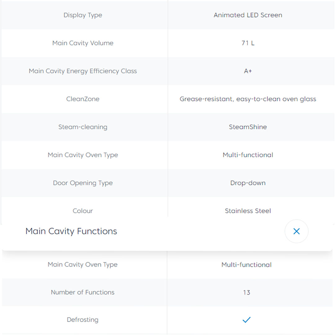 Beko 71L Built-In Oven BIM25400XMS | 13 Programs Selection | Easy-to-Clean Oven Glass | Catalytic Walls | Halogen Illumination | SoftDoor | Steam-Cleaning | Telescopic Shelves | Oven with 2 Years General Warranty & 12 Years Motor Warranty