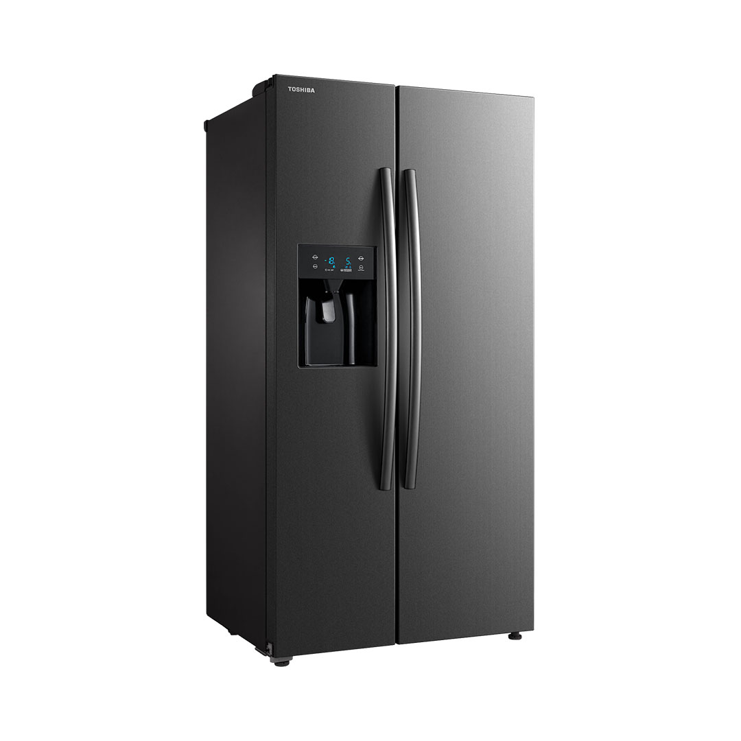 TOSHIBA 591L Side by Side Inverter Refrigerator GR-RS637WE-PMY | Dual Inverter | Auto Ice & Water Dispenser | Child Mode | Vacation Mode | Alloy Cooling | Eco LED Light | Pure BIO | Refrigerator with 1 Year General & 12 Year Motor Warranty