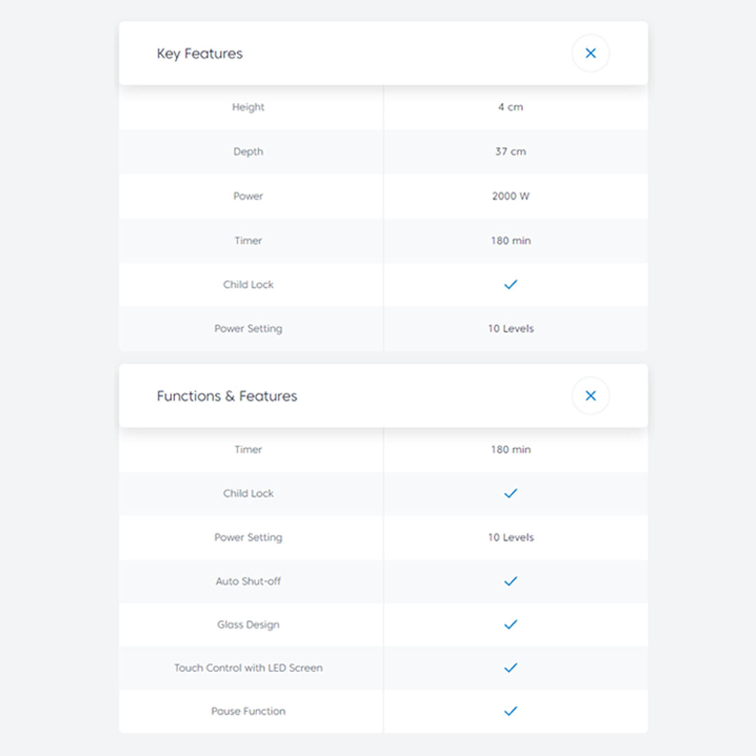 Beko 2000W Induction Hob HPI 51012 B | Child Lock | Glass Design | 180min Timer | 10 Levels Power Setting | Auto Shut-off & Pause Function | Touch Control with LED Screen | Induction Hob with 2 Year General Warranty