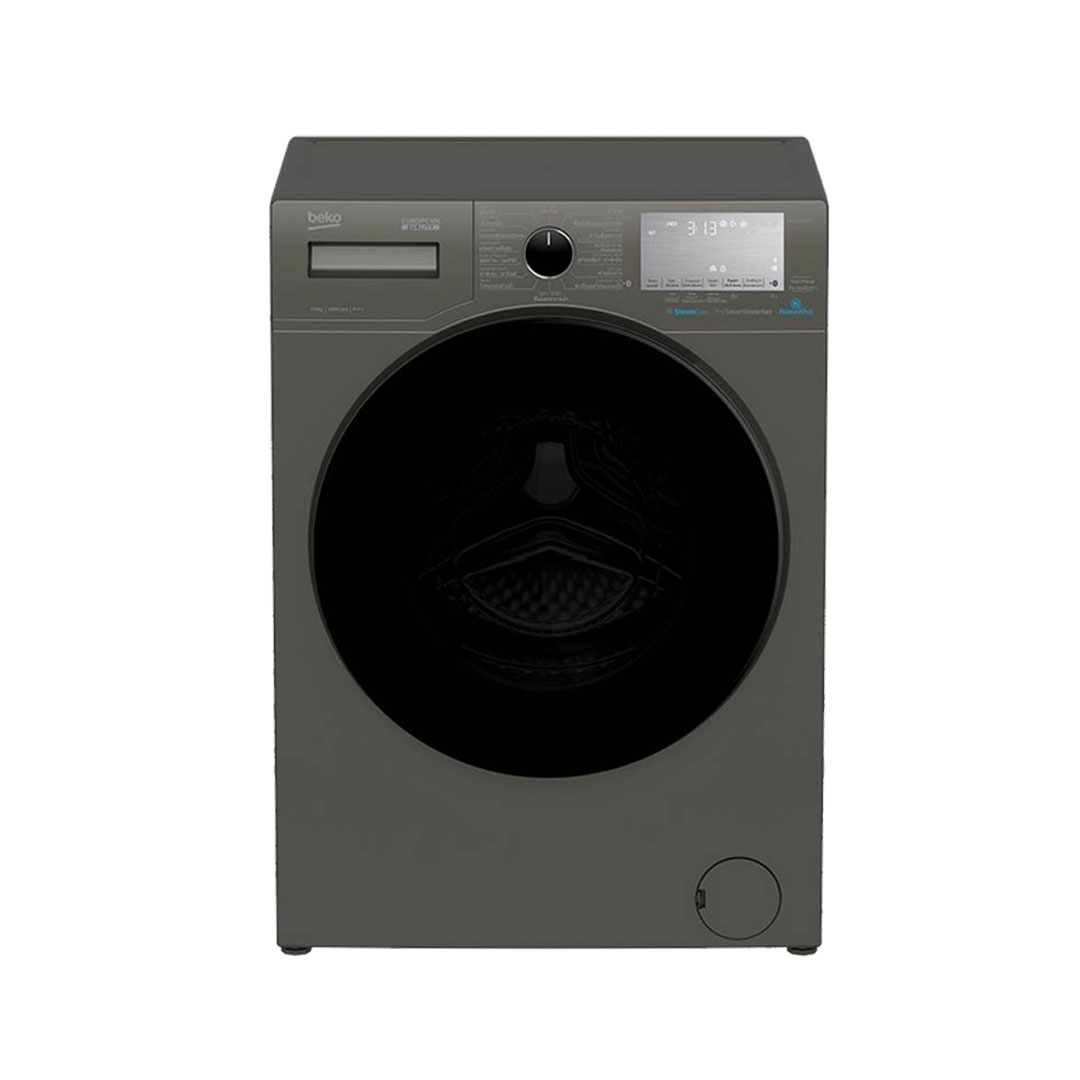 Beko Front Load ProSmart Inverter Washing Machine WCV10749XMST/WCV9749XMST | SteamCure | Fast+ | Child Lock | Overflow Safety | Bluetooth | Washing Machine with 2 Year Warranty