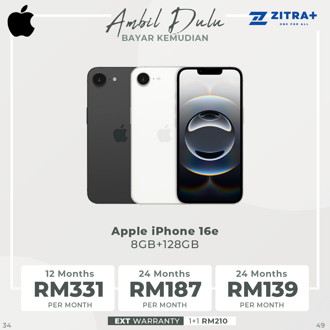 Apple iPhone 16e | 6.1″ , Super Retina XDR display | 48MP Main Camera | A18 chip with 4‑core GPU | Smartphone with 1 Year Warranty