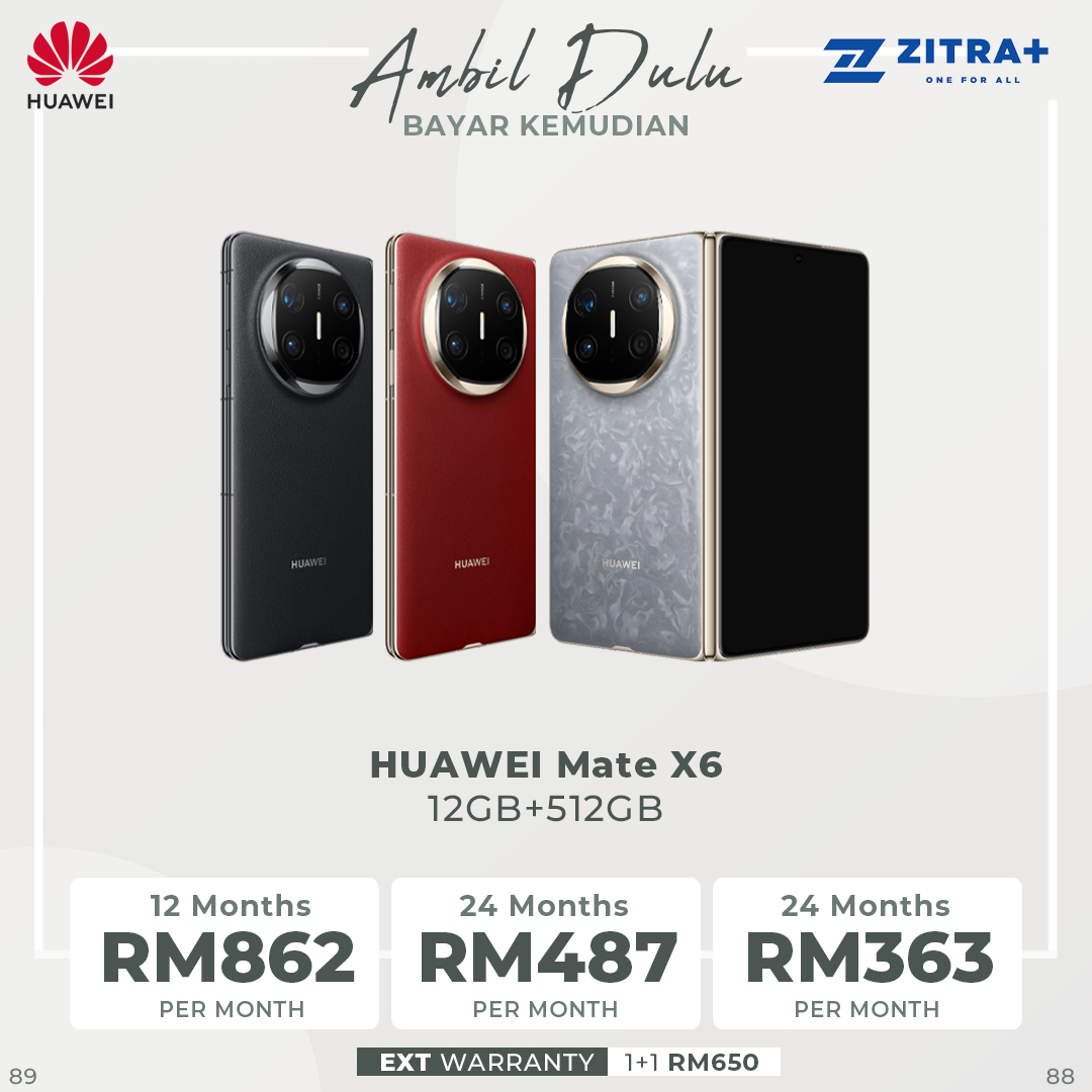 HUAWEI Mate X6 12GB+512GB | 7.93 inch, Foldable LTPO OLED | 50MP Main Camera | Kirin 9020, Octa-core | Si/C Li-Ion 5110, 66W Fast charging