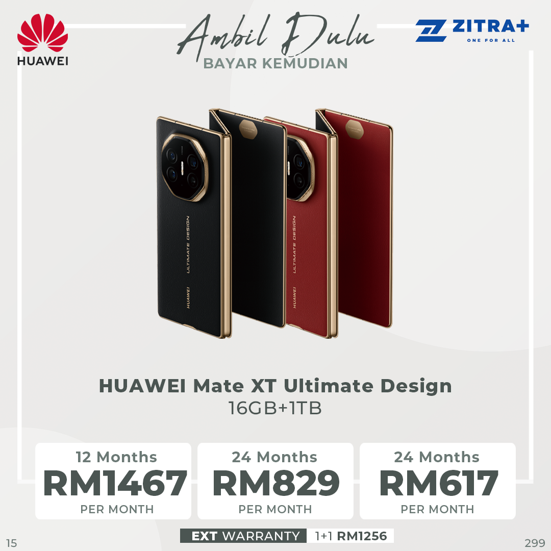 HUAWEI Mate XT Ultimate Design 16GB+1TB | 10.2 inch, Tri-foldable LTPO OLED | 50MP Main Camera | Kirin 9010, Octa-Core | Si/C Li-Ion 5600 mAh