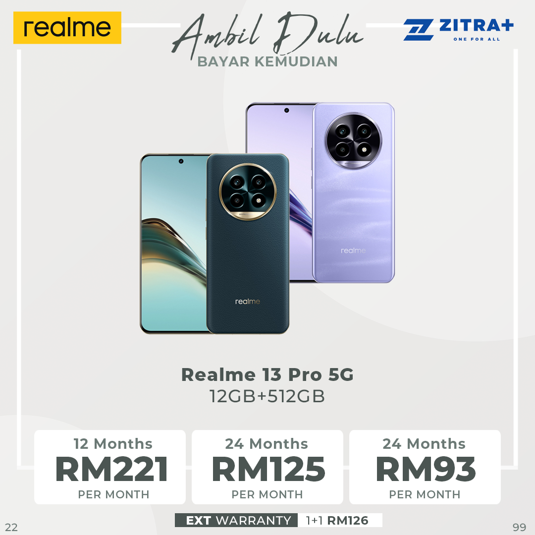 Realme 13 Pro 5G 12GB+512GB | 6.7 inches OLED | 50MP Sony LYT-600 OIS Camera | Snapdragon 7s Gen 2, Octa-core up to 2.4Ghz | Li-Po 5200mAh