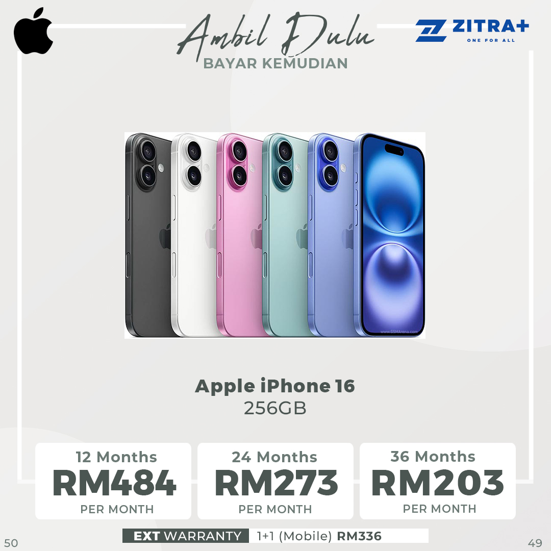 Apple iPhone 16 | 6.1" Super Retina XDR OLED | 48 MP Main Camera | Apple A18 (3 nm) | USB Type-C 2.0, DisplayPort | Stereo Speakers Sound | Smartphone with 1 Year Warranty