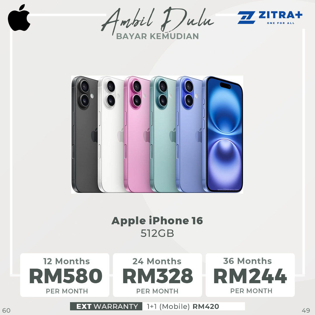 Apple iPhone 16 | 6.1" Super Retina XDR OLED | 48 MP Main Camera | Apple A18 (3 nm) | USB Type-C 2.0, DisplayPort | Stereo Speakers Sound | Smartphone with 1 Year Warranty
