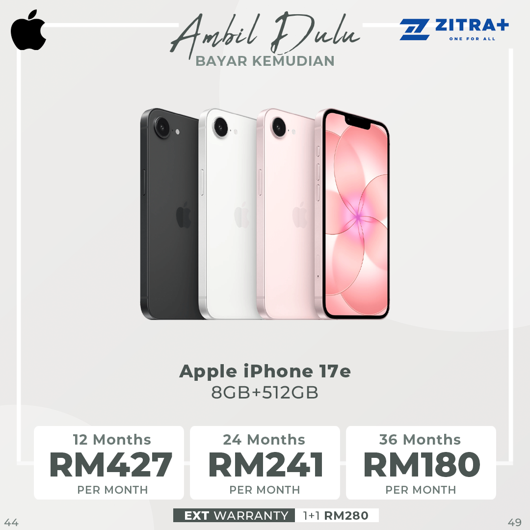 Apple iPhone 17e 8GB+256GB/ 8GB+512GB | 6.1″ | 48MP Rear Camera | Apple A19 (3 nm) | iOS 26.3 | Li-Ion 4005 mAh