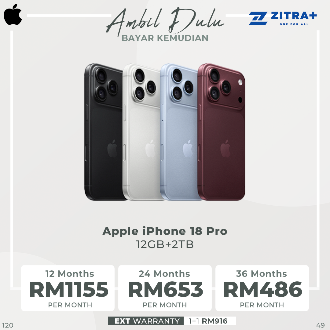 Apple iPhone 18 Pro 256GB / 512GB / 1TB / 2TB | 6.3-inch, LTPO Super Retina XDR OLED | 48MP Rear Camera | iOS 27 | Apple A20 Pro | Li-Ion 4056 mAh
