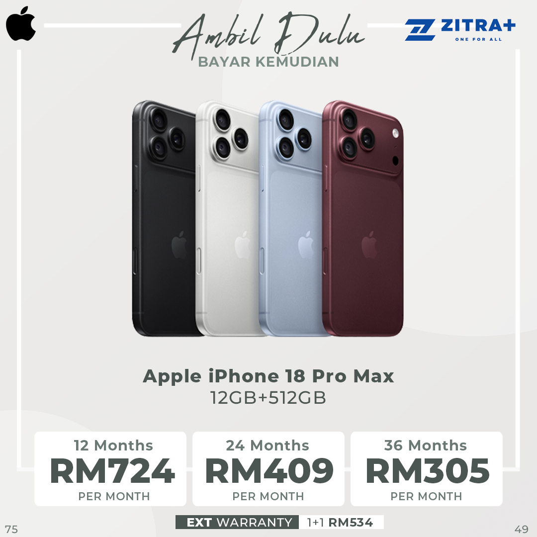 Apple iPhone 18 Pro Max 256GB / 512GB / 1TB / 2TB | 6.9-inch, LTPO Super Retina XDR OLED | 48MP Rear Camera | iOS 27 | Apple A20 Pro | Li-Ion 5391 mAh