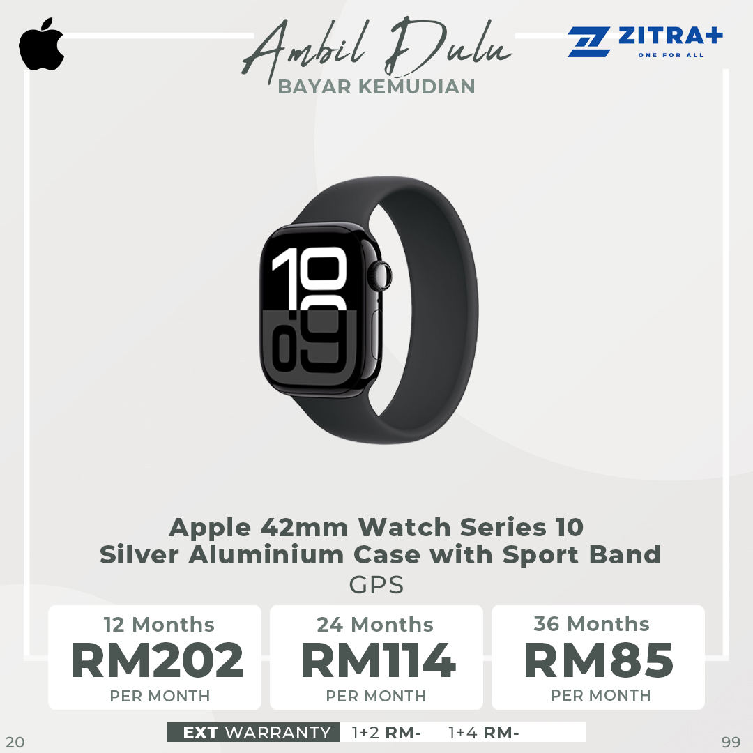 Apple Watch Series 10 Natural Titanium / Silver Aluminium GPS/ GPS + Cellular | LTPO3 OLED Always-On Retina display | Temperature sensing