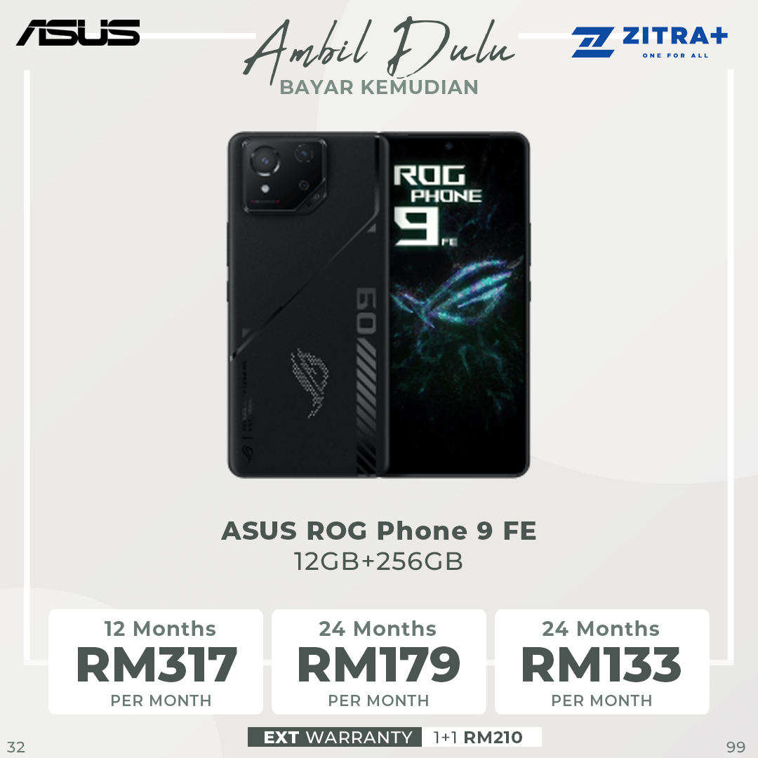 ASUS ROG Phone 9 FE 12GB+256GB | Qualcomm SM8650-AB Snapdragon 8 Gen 3 (4 nm) | 6.78 inch, LTPO AMOLED | 50MP Main Camera | Li-Po 5500 mAh, Fast charging 65W