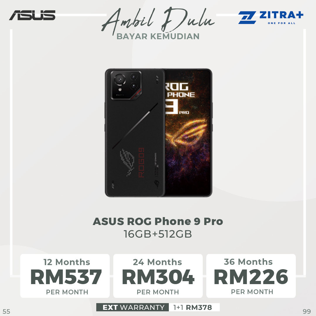 ASUS ROG Phone 9 Pro 16GB+512GB | Qualcomm Snapdragon 8 Gen 3 | 6.78 inch | Li-Po 5500 mAh