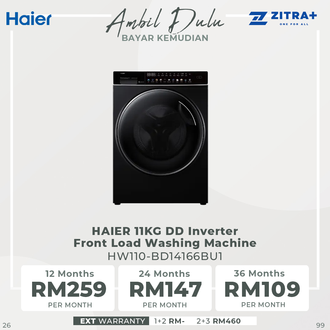 HAIER 12KG Heat Pump Dryer HD120-AR959S8 | Reversible Tumble | Sensor Dry | Heat Pump Technology