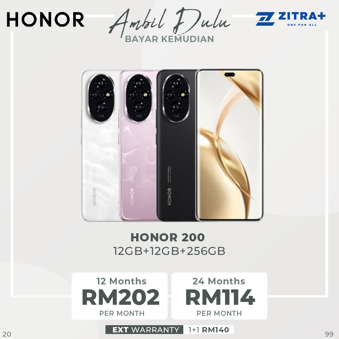 【週末限定】HONOR 200 ブラック 256GB 12GB HONOR 200 5G 12GB RAM + 256GB Dual SIM Black