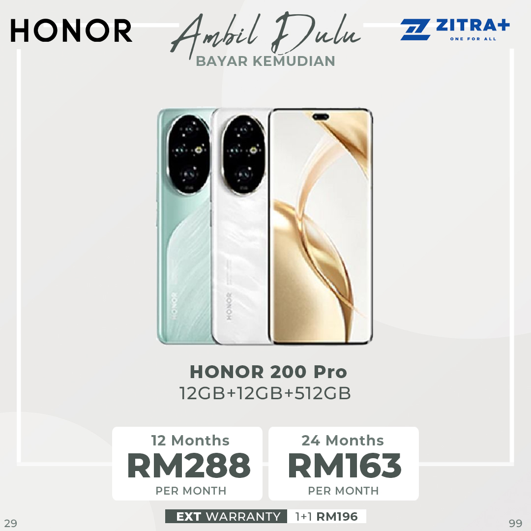 HONOR 200 Pro 12GB+12GB+512GB | Snapdragon 8s Gen 3 | Risk Free Dimming Eye Protection | Harcourt Potrait Mode | 1  Year General Warranty